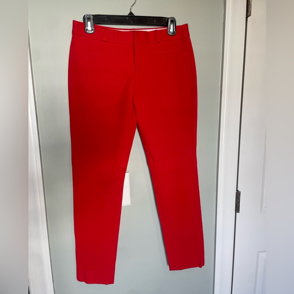 Red-orange Banana Republic Sloan pants